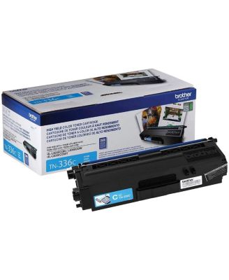 TN336 High Yield Cyan Toner Cartridge, Yield Up to 3500 Pages