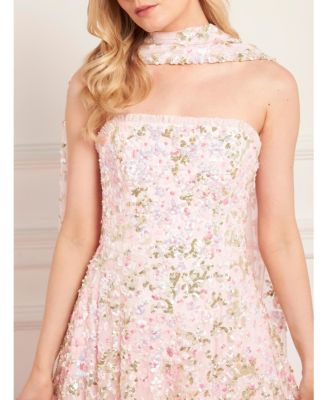 Women's Dream Garland Strapless Gown