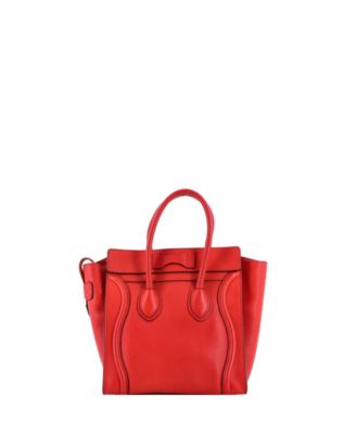 Micro Luggage Bag Grainy Leather