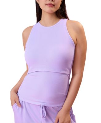 Women's Maternity Ribbed Racerback Nursing Tank