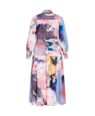 Women's Haze Bloom Print Maxi Dress