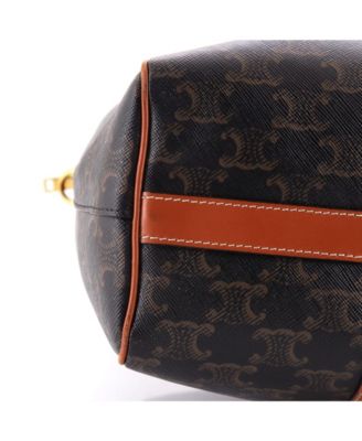 Vertical Boston Bag Triomphe Coated Canvas