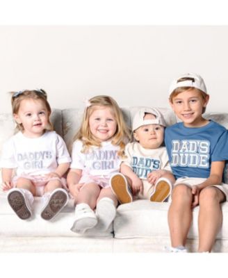 Baby Boys Dad's Dude Patch Short Sleeve Romper