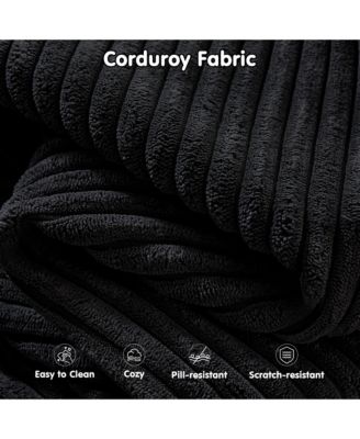 104" No Assembly Required Cloud Sectional Sofa, L-Shape Couch Chaise Lounge with Deep Seat and Wide Armrest for Living Room Bedroom