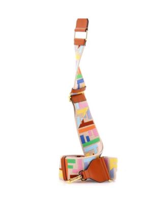 Strap You Shoulder Strap Multicolor Zucca Canvas with Leather