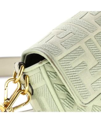 Medium Baguette NM Bag Zucca Embroidered Canvas