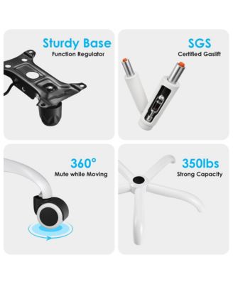 Ergonomic Office Chair, Adjustable Swivel Desk Chair with Headrest and Lumbar Support, Computer Chair for Home Office