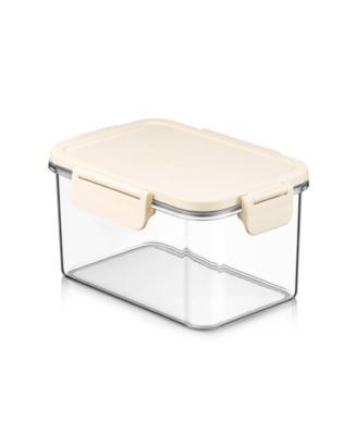 Airtight Food Storage Container – Clear Stackable Canister for Pantry, Rice, Pasta, Cereal and Snacks