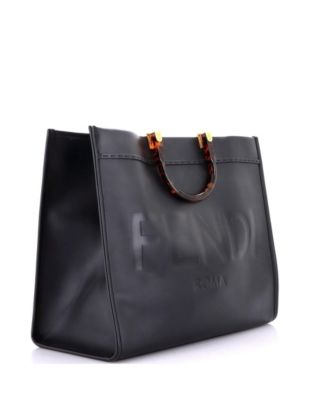 Large Sunshine Shopper Tote Leather