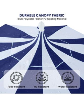 10 ft. Pagoda Patio Umbrella with Crank Lift and Tilt Adjustable