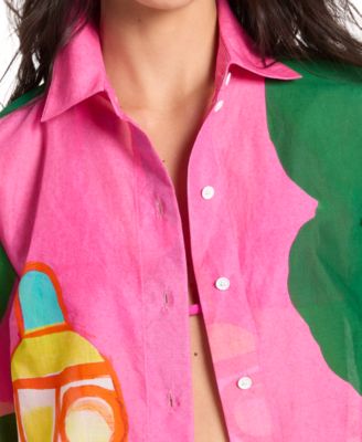 Women's Short-Sleeve Drop Shoulder Shirt