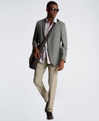 Men's Short-Sleeve Printed Slim Fit Shirt