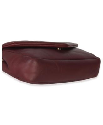 Deep Raspberry Smooth Lambskin Small Calypso Chain Bag