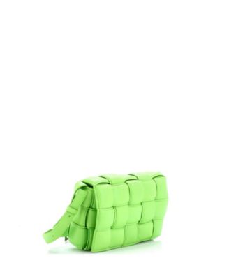 Small Cassette Crossbody Bag Padded Maxi Intrecciato Leather