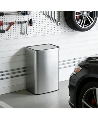 13 Gallon Stainless Steel Indoor Touchless Sensor Soft-Close Lid Trash Can