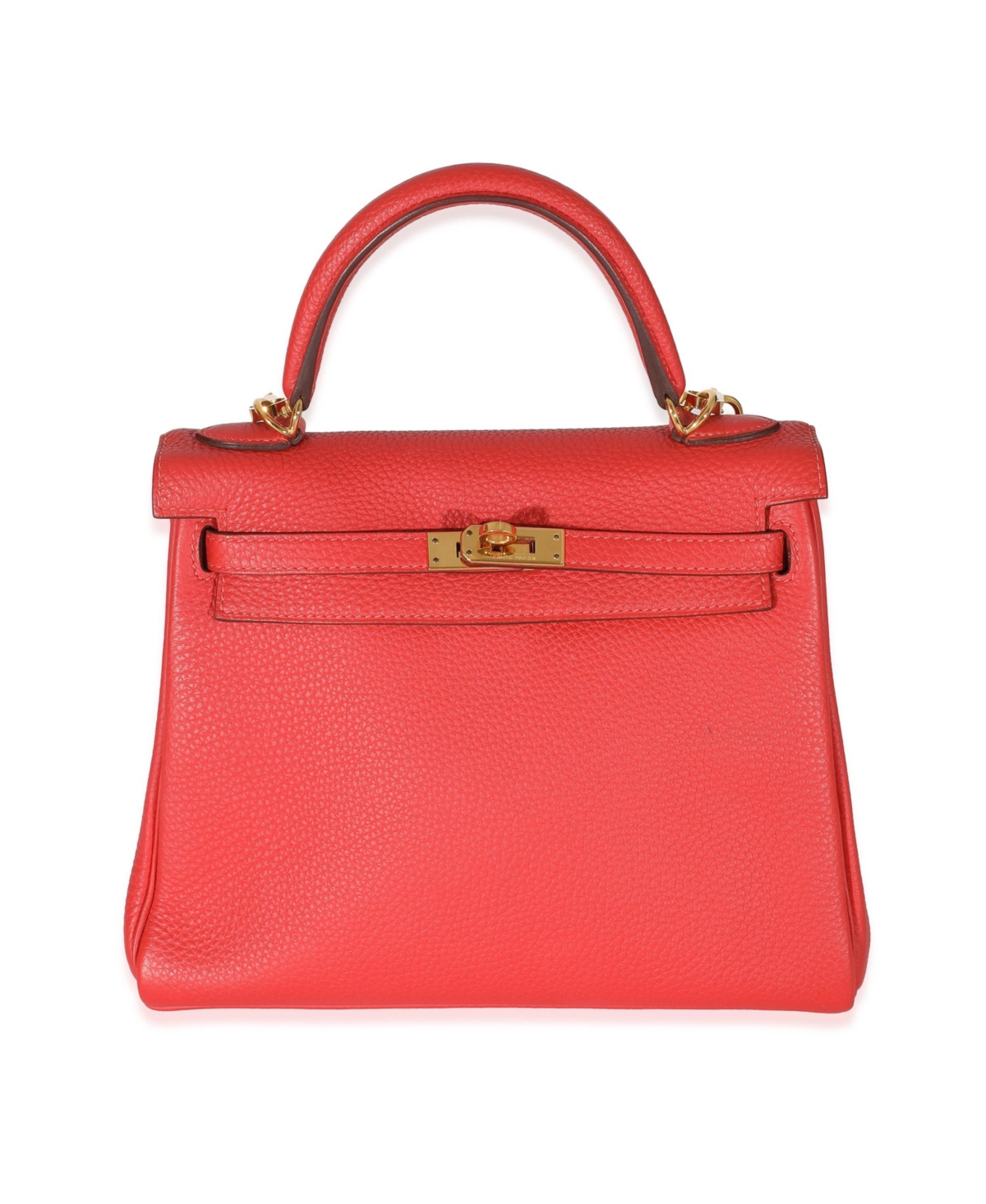 Pre-Owned HERMES Geranium Togo Retourne Kelly 25 Ghw