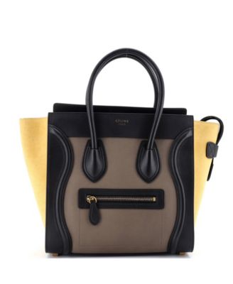 Micro Tricolor Luggage Bag Leather