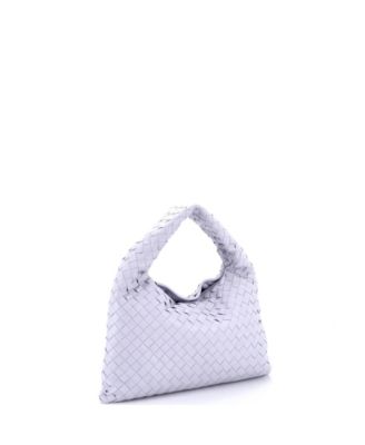 Small Hop Hobo Intrecciato Leather