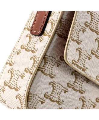 Triomphe East-West Shoulder Bag Triomphe Coated Canvas