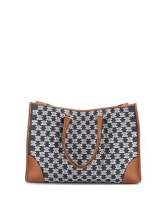 Horizontal Cabas Tote Triomphe Canvas