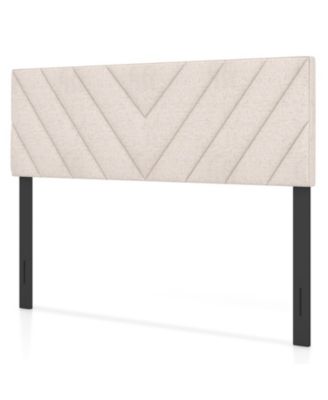 Linen Upholstered Headboard for Full and Queen Bed Frames