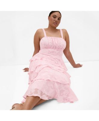 Women's Plus Size Daniela Ruffle Tier Dress