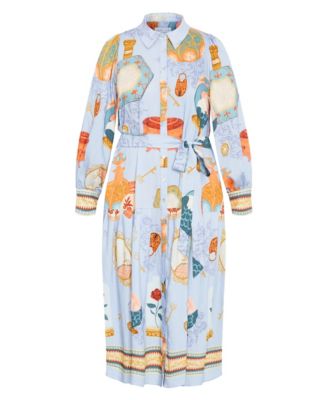 Women's Plus Size Stella Beauty Print Maxi Dress