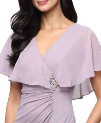 Women's V-Neck Mesh Ball Gown