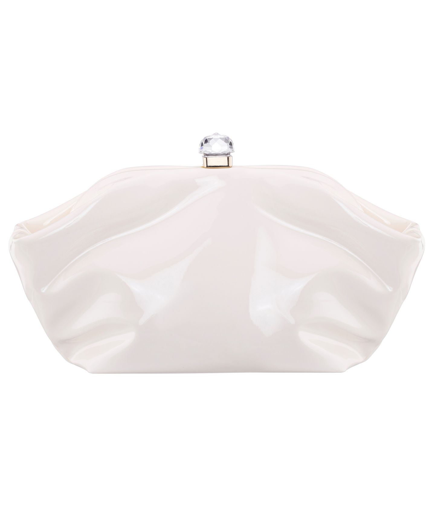 Женский клатч Nina Lyric Soft Metallic Small Clutch Handbag, цвет: Экрю — фото 2