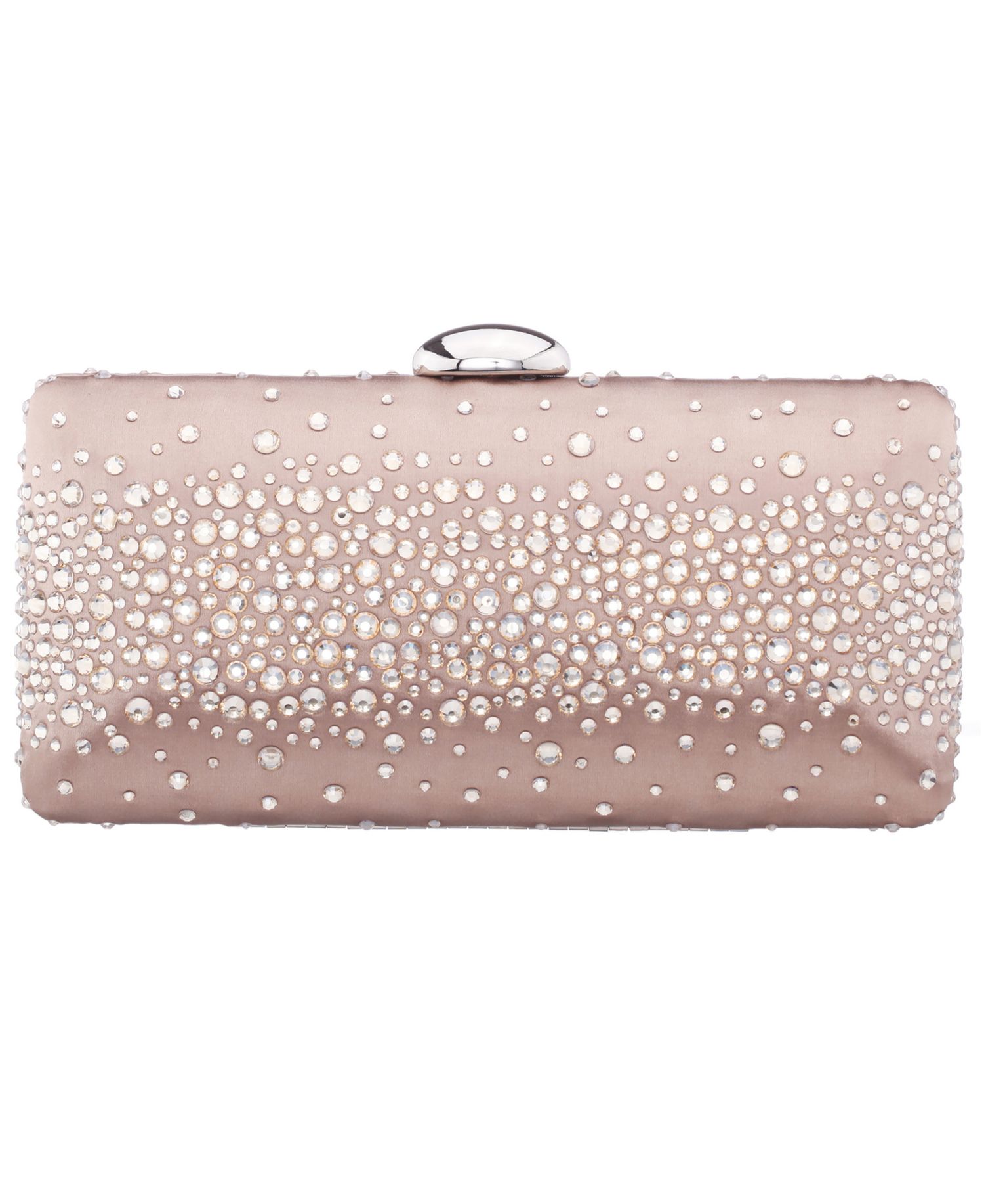Crystal Scatter Pattern Minaudiere Small Clutch Handbag