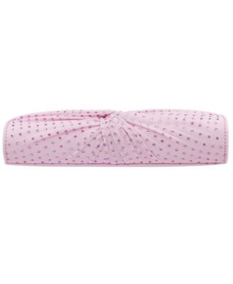 Unique Chiffon Twist Crystal Small Clutch Handbag