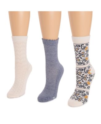 Women's Dream Step Crew Socks, 3 Pair Pack