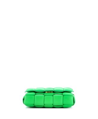 Cassette Chain Crossbody Bag Padded Maxi Intrecciato Leather