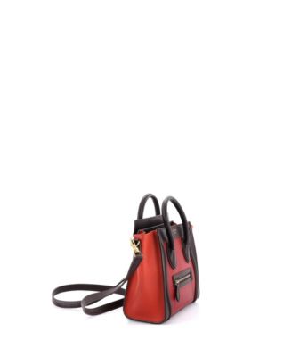 Nano Tricolor Luggage Bag Leather