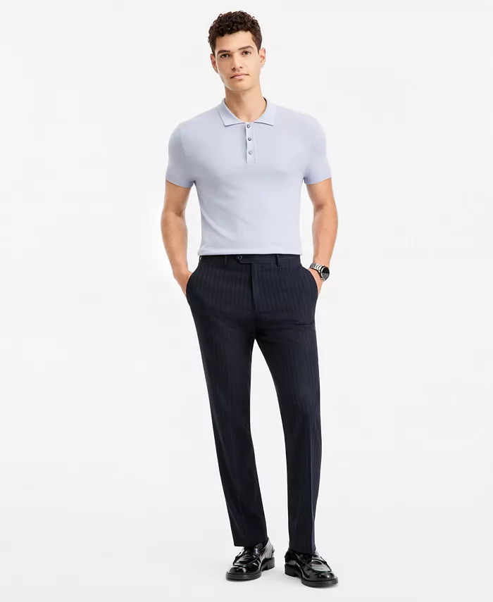 Men's Slim-Fit Navy Pinstripe Suit Separates Pants