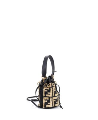 Mini Mon Tresor Bucket Bag Zucca Raffia