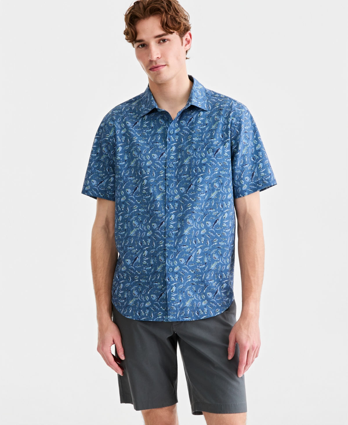 Tommy Bahama Men's Short-Sleeve Print Shirt
