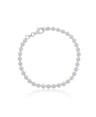 Moon Bead Chain Bracelet Sterling Silver