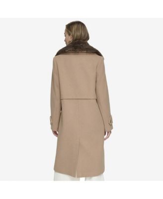 Olpae Sb Wool Twill Women's Coat With Back Vent