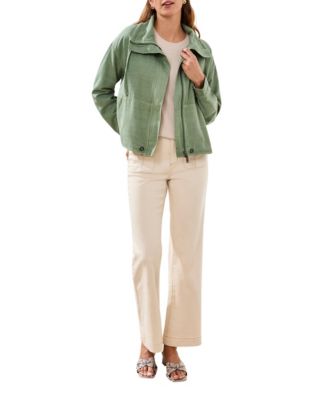 Women' Long-Sleeve Jacket with Drawcord Collar