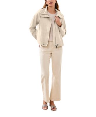 Women' Long-Sleeve Jacket with Drawcord Collar