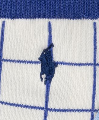 Baby Boys' Blueberry Dog, Floral and Gingham Design Socks, 3-Pack