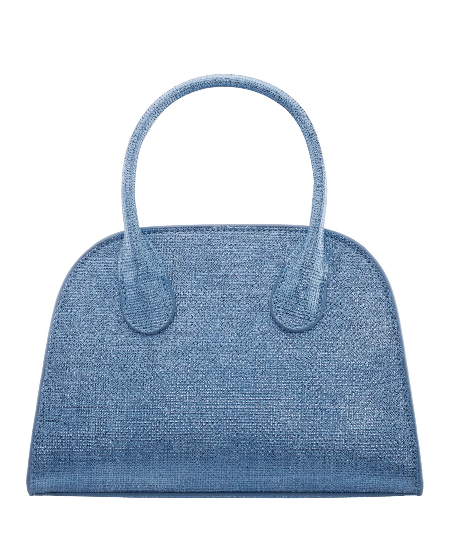 Женская сумка Nina Yorke Metallic Small Satchel Handbag, цвет: Светлый джинсовый — фото 1