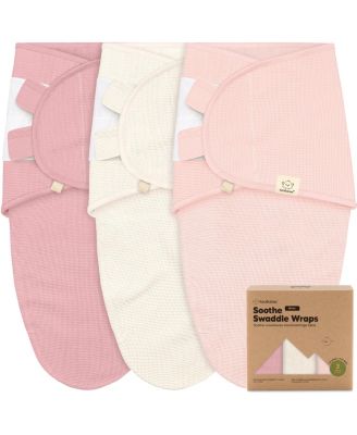 3pk Soothe Wren Swaddle Sleep Sacks, Organic Newborn Swaddles Wrap 0-3 Months, Soft Baby Wearable Blanket