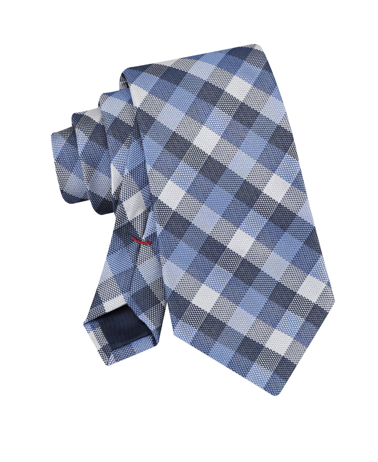 Мужские галстуки Tommy Hilfiger Holden Seasonal Plaid Pattern Tie, цвет: Тёмно-синий — фото 3