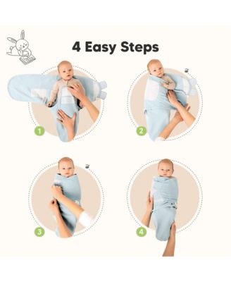 3pk Soothe Wren Swaddle Sleep Sacks, Organic Newborn Swaddles Wrap 0-3 Months, Soft Baby Wearable Blanket