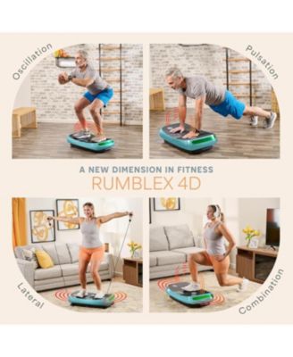 Rumblex 4D Vibration Plate Exercise Machine – Triple Motor Oscillation, Linear & Pulsation for Whole Body Fitness