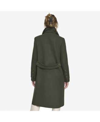 Women's Almedia Sb Wool Twill Coat With Back Belt