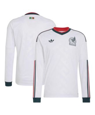 Men's White Mexico National Team FIFA X World Cup 2026 Away Replica Long Sleeve Jersey