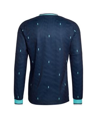 Men's Navy Germany National Team FIFA X World Cup 2026 Away Replica Long Sleeve Jersey